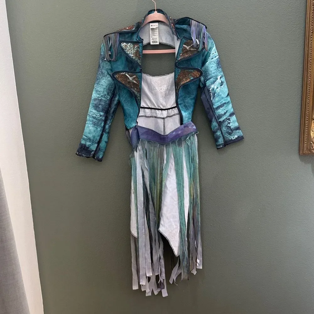 Disney Descendants - Uma Costume Jacket Belted Skirt Sz 10/12